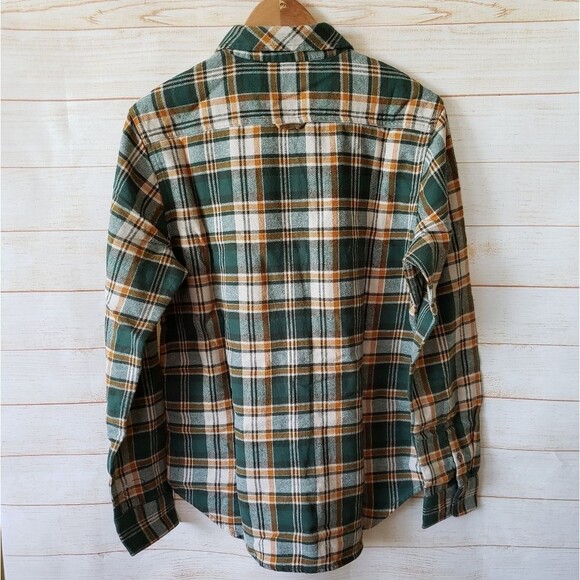 PrAna Golden Canyon Flannel Checkered Shirt in Soft Pine Outdoor Women's - Picture 4 of 7
